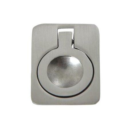 UTOPIA ALLEY Utopia Alley Kent Drop Ring Cabinet Pull  Brushed Nickel  1.6" HW299PLBN021